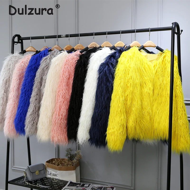 multicolor fur jacket plus size