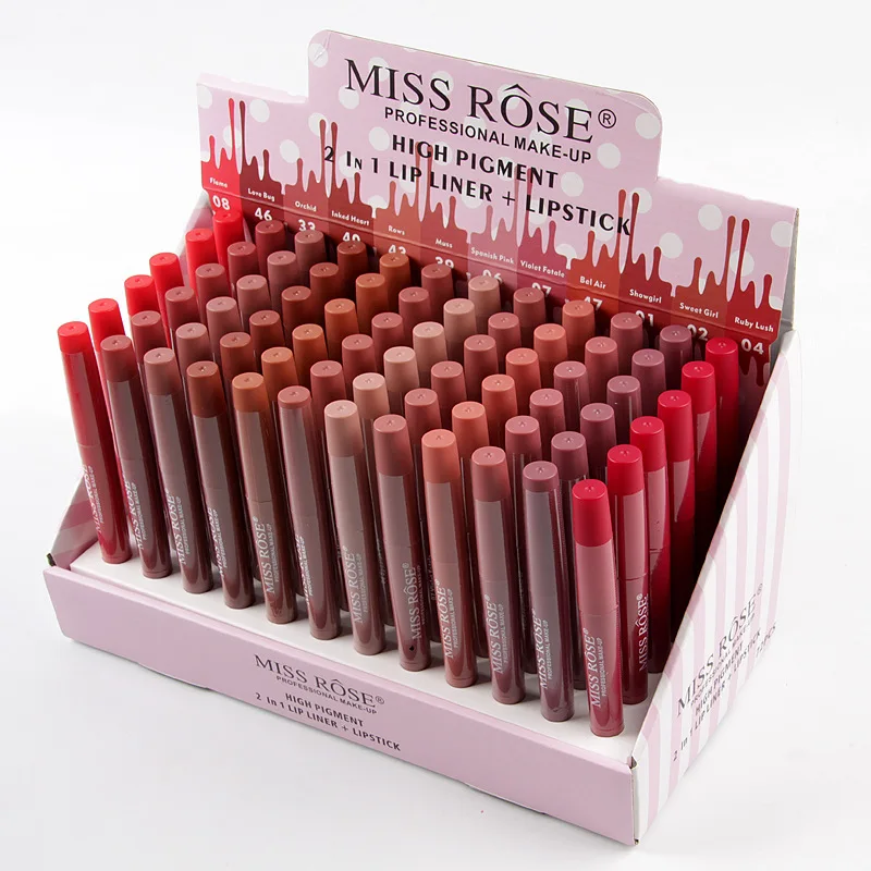 miss rose 2 in 1 lipstick set