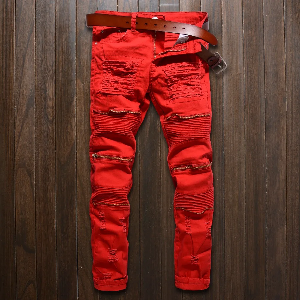 red jeans mens skinny