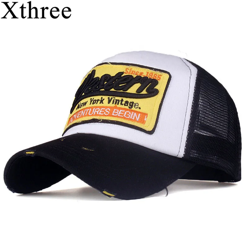 [Xthree]summer snapback hat baseball cap mesh cap cheap cap casquette bone hat for men women casual gorras-animated-img