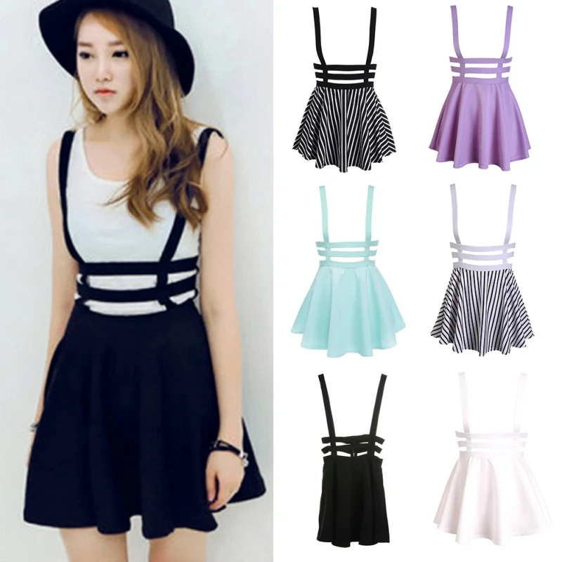 skater skirt with straps