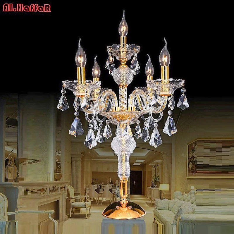 luxury crystal table lamps