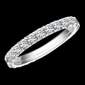 AEW S925 Silver 0.8ctw 1.8mm DF Color Moissanite Eternity Wedding Band Moissanite Ring for Women Ladies Ring preview-3