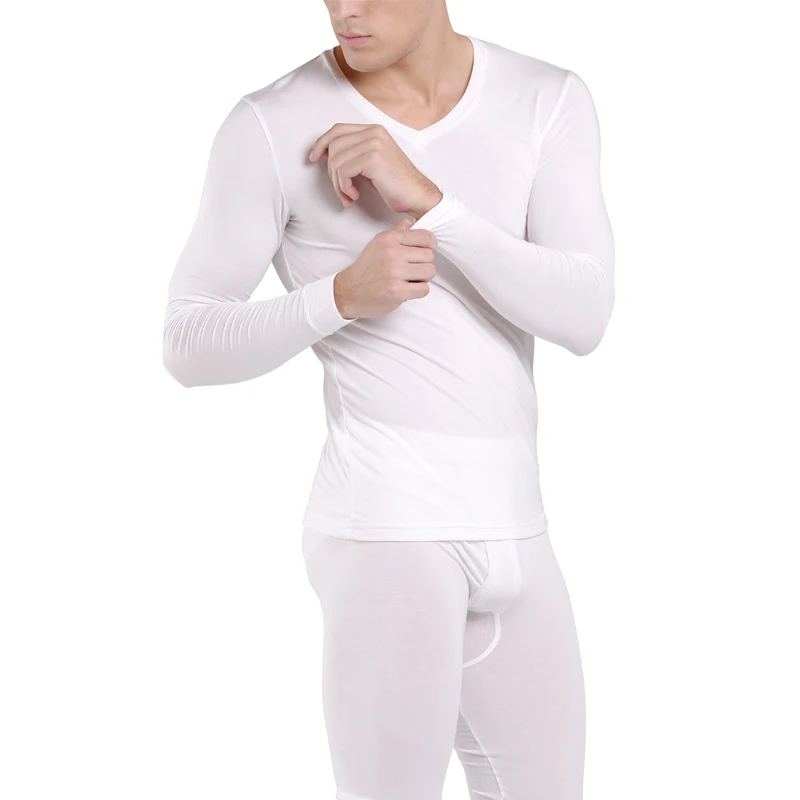 Winter Thermal Underwear Set For Men Thickened Bottom Shirt Long