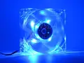 80mm Pc Computer 80mm Mute Cooling Fan with 4ea Led 8025 8cm Silent DC 12V LED Luminous Chassis Molex 4D Plug Axial Fan preview-3