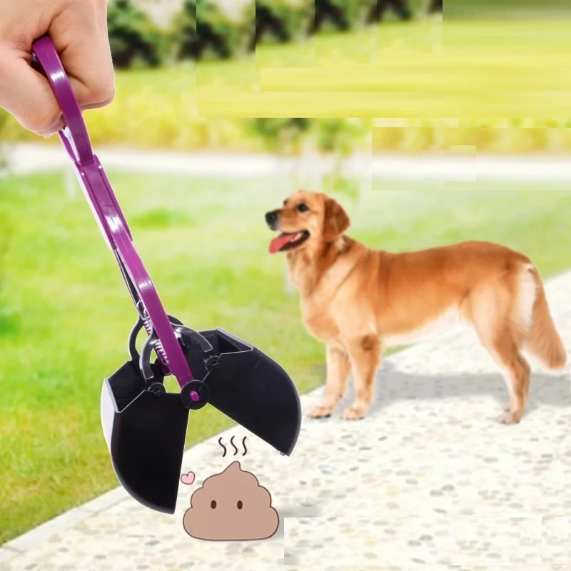 Pet Cat Dog Feces Cleaner Pooper Scooper Long Handle Jaw Poop Scoop Outdoor Waste Pick Up Dog Cleaning Products Free Shipping-animated-img