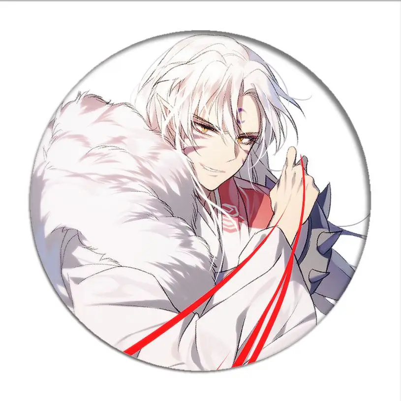 Hanyou no Yashahime Moroha Rin InuYasha Higurashi Towa Badge Brooch anchor  Peripherals Pin Anime Backpack Decoration - AliExpress