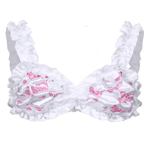 frilly pink bra