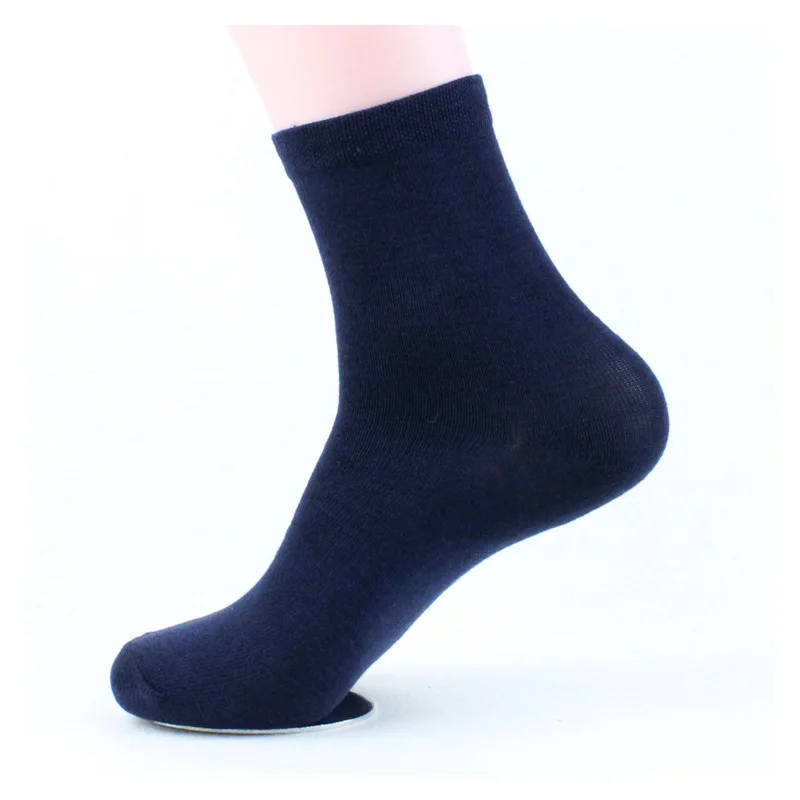 Αγορά Ανδρικές κάλτσες  Miaoxi 3 Pairs / Lot New Fashion Men's Sock High  Quality Solid Autumn Warm Black Socks For Men Business White Sock Top Sale