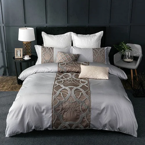 grey queen duvet