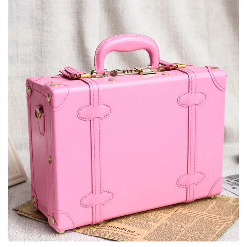 Pink vintage suitcase clearance