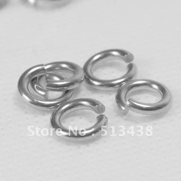 50-200Pcs Stainless Steel Open Jump Rings For Jewelry Making