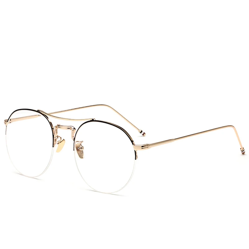 gold rimmed round glasses