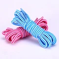 1 Pair Martin Shoes Round Shoe Laces Striped Double Color Fashion Shoelaces Outdoor Hiking And Leisure Sports Shoelace 18 Color preview-3