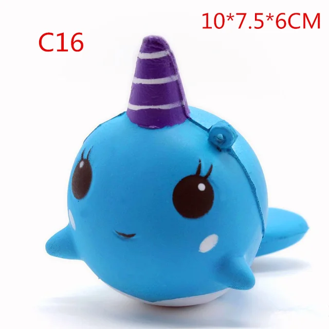 squishy narwhal toy