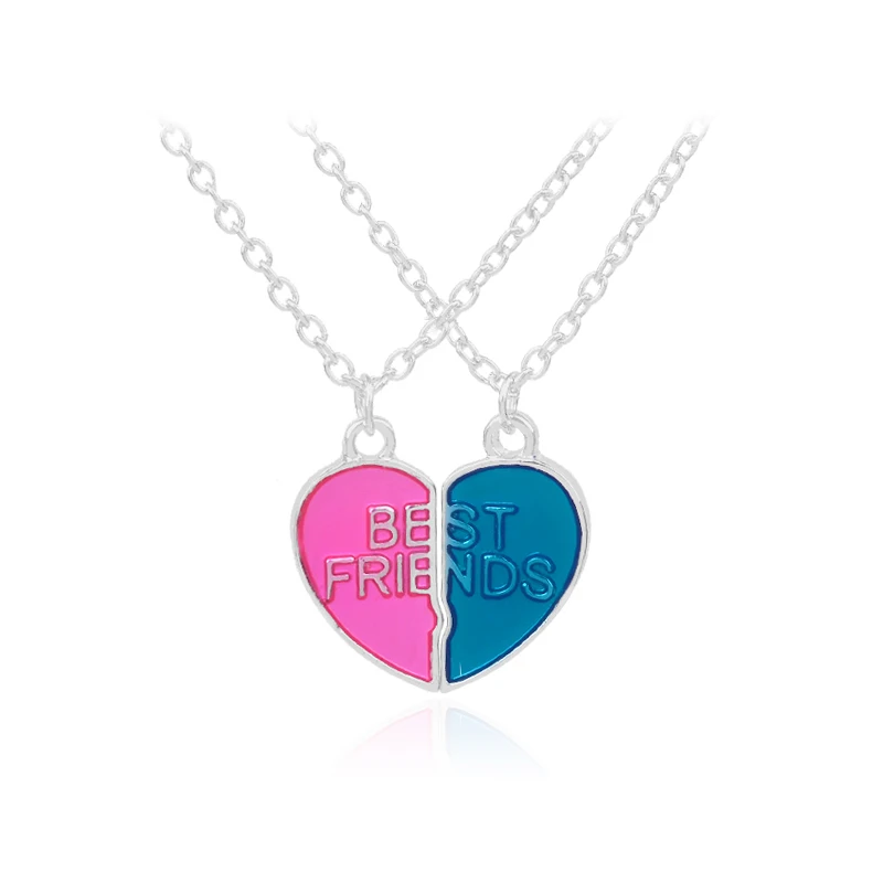 Vnox BFF Friendship Necklaces for 2 Best Friends Gifts, Custom