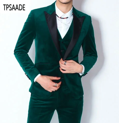 Groom Tuxedo Men's Party Suit Custom 