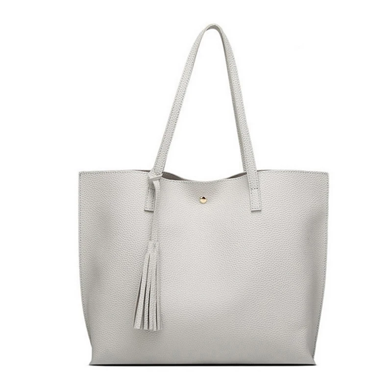 womens grey tote bags