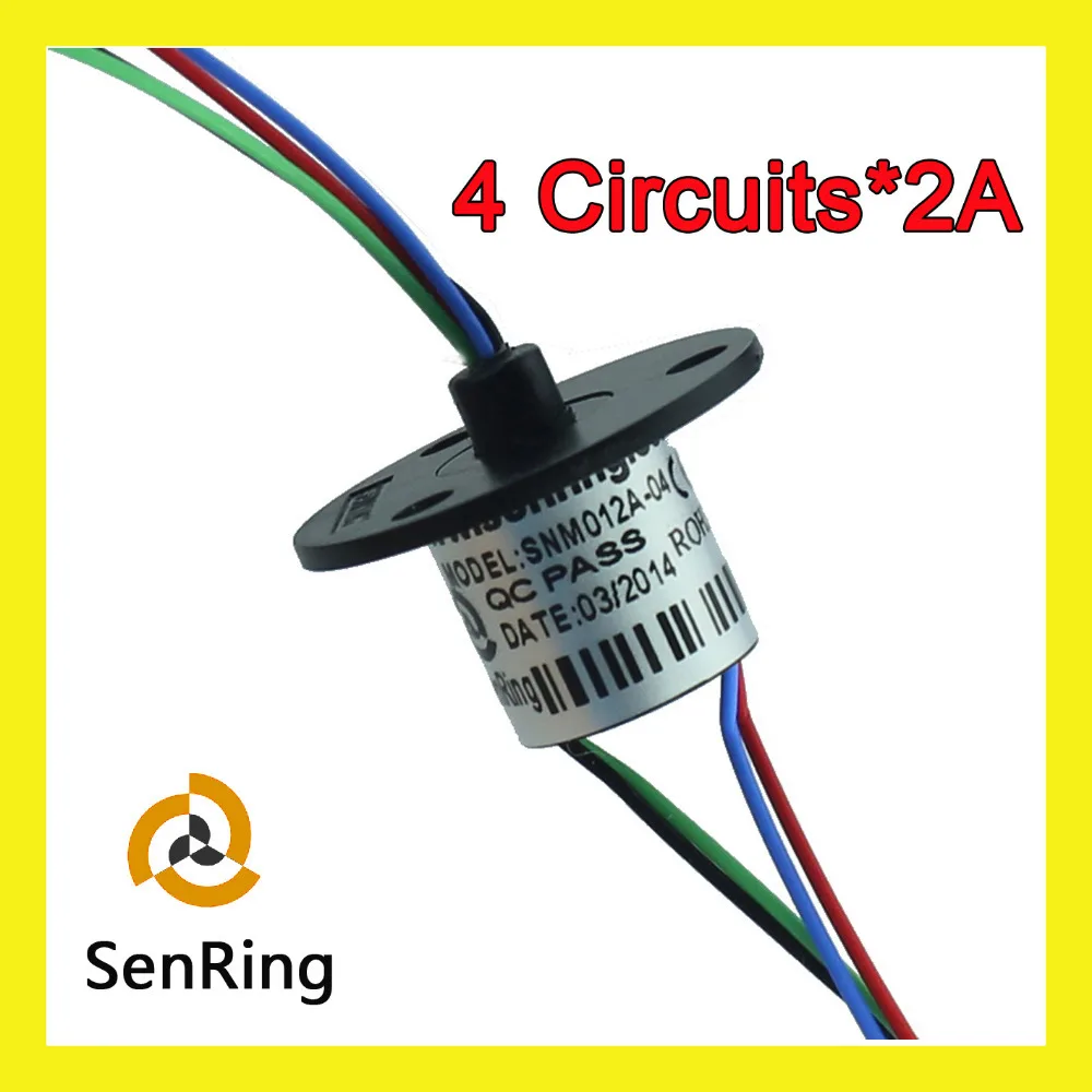 Senring SNM012B-06 6-Channel 2A Capsule Slip Ring - Voltshop