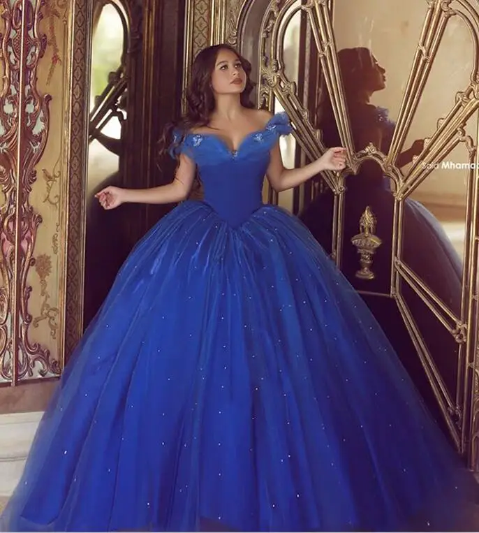 royal blue sweet 15 dress
