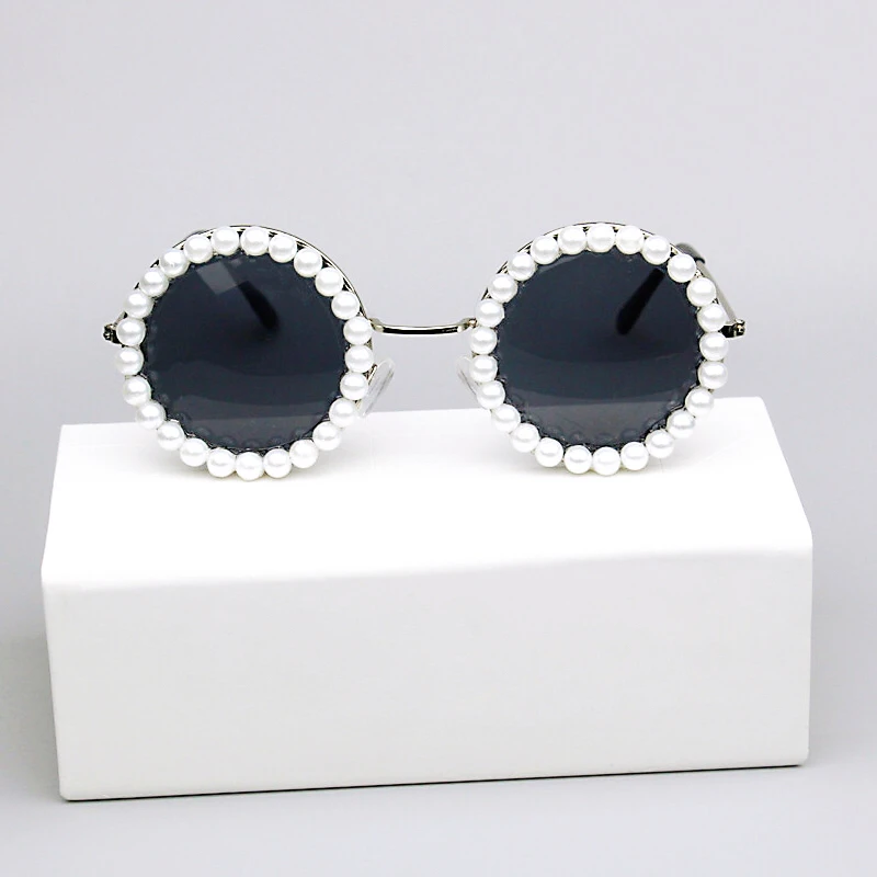 round pearl sunglasses