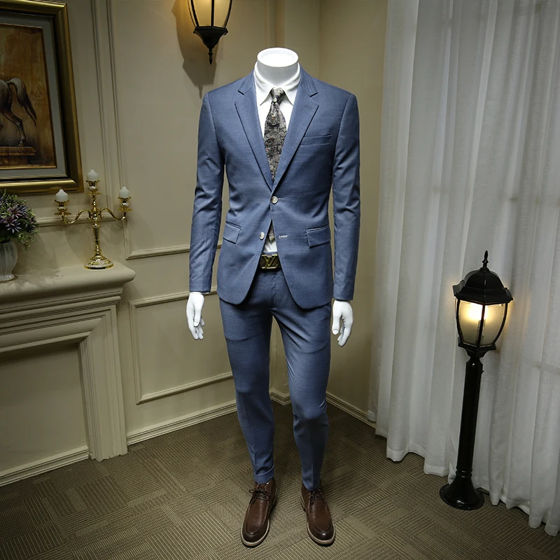 mens blue suit fashion