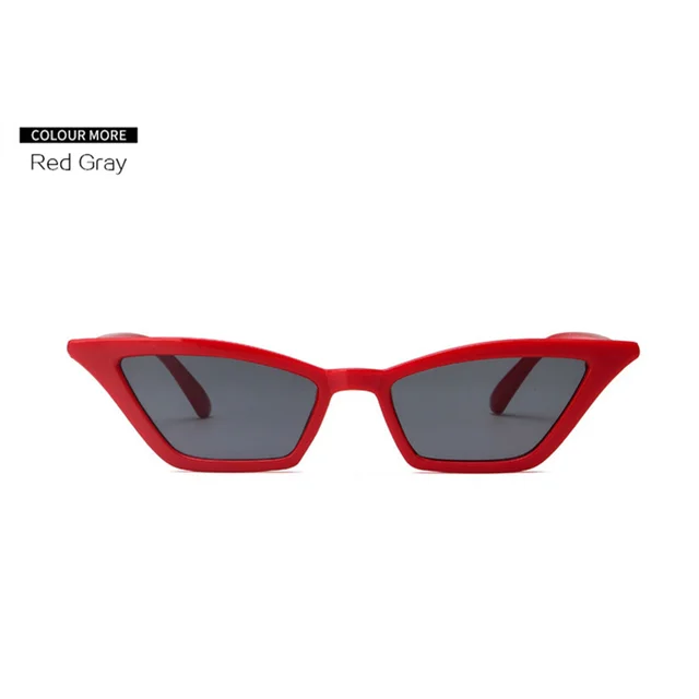 red pointy sunglasses