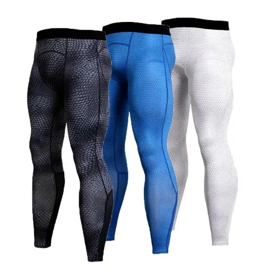 Αγορά Αθλητικά ενδύματα  New Rashghard Sport Pants Men Running Tights  Snake Scales Fitness Leggings Gym Clothing Compression Trainning Workout  Trousers