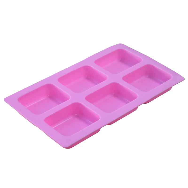 6 Cavity Silicone Molds for Soap Making DIY Handmade Soap Mold