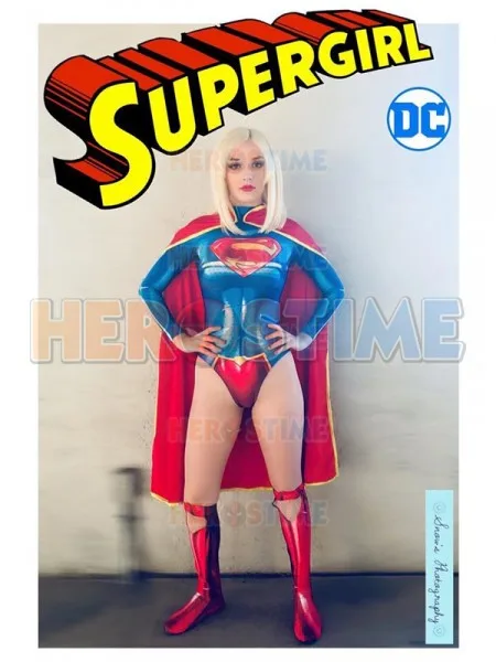 קנו תחפושות לפורים The New 52 Supergirl Cosplay Costume 3d Print Lady Women Girls Spandex Zentai Bodysuit Supergirl New 52 Suit