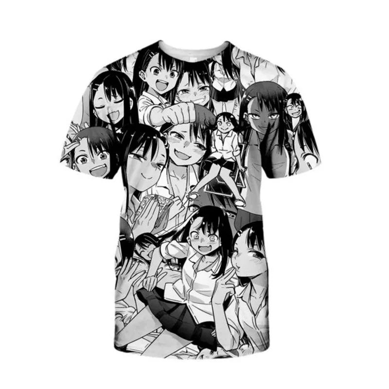 White anime t shirt Clearance