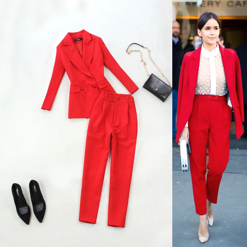 womens suit high waisted pants