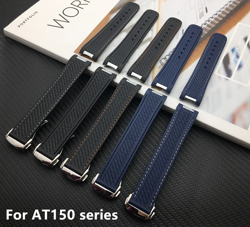 New 20mm Watchband Curved End Silicone 