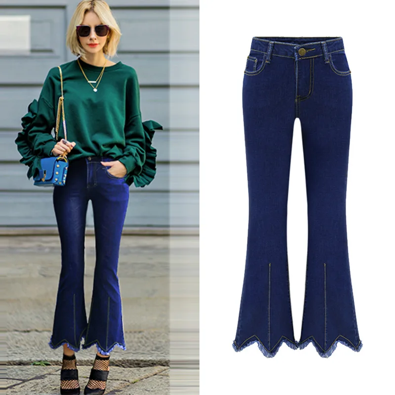 ankle flare jeans