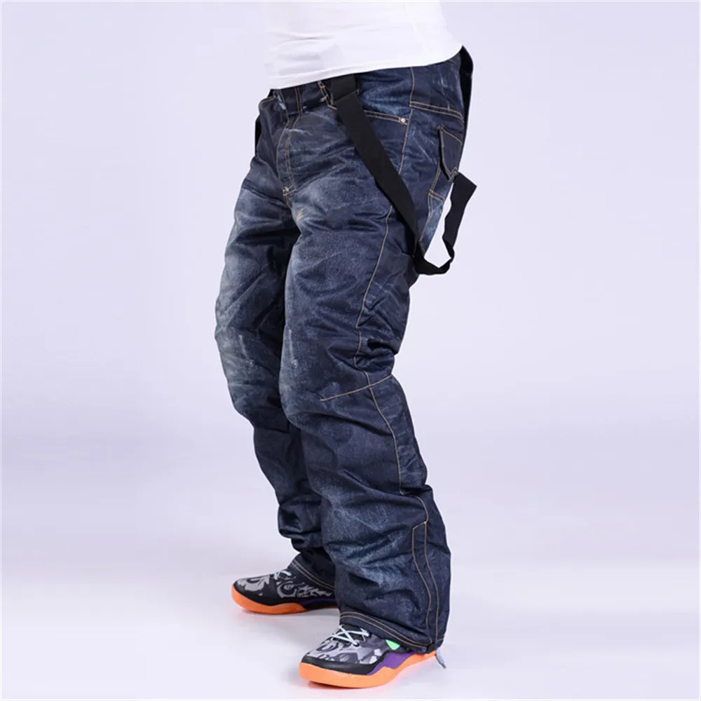 denim ski pants mens