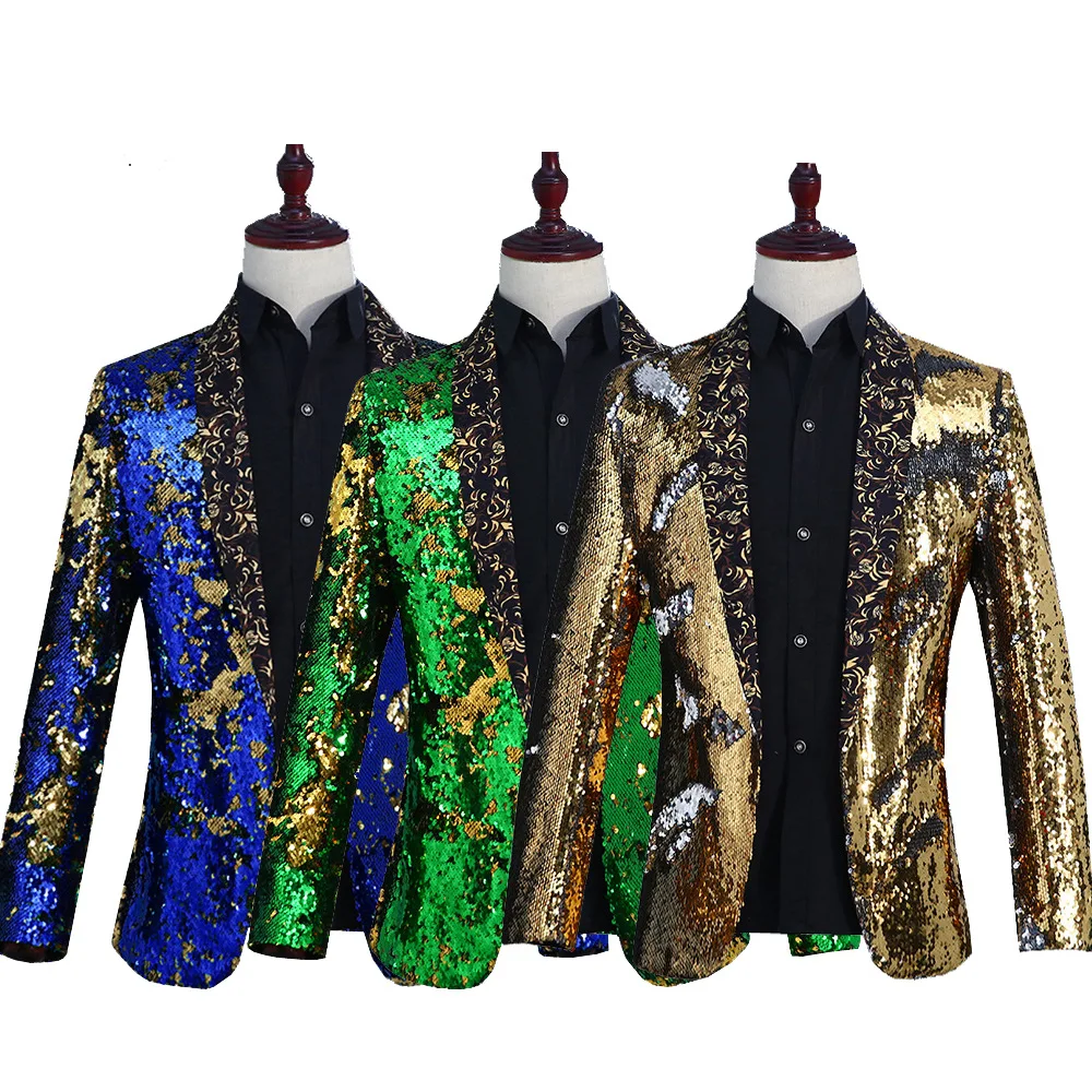 suit with sequins