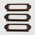 30Pcs cheap Antique copper /bronze Iron Label Frame Card Holder scrapbooking accessories 60x17mm with brads preview-2