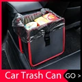 Car Trash Can Portable Drive Bin Hanging Wastebasket back seat storage bag Waterproof Dustbin Storage organizer box