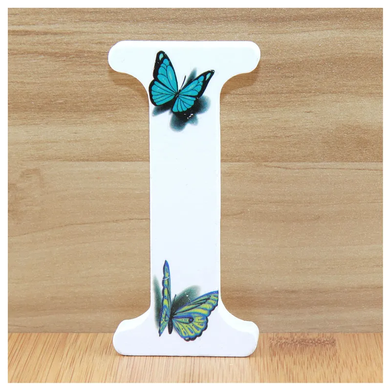 1pc 10cm 3d Butterfly Wooden Letters Alphabet Diy Design Hand Made