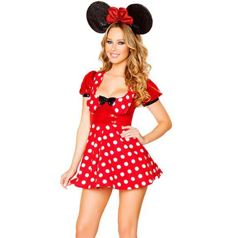 micro dot mini dress