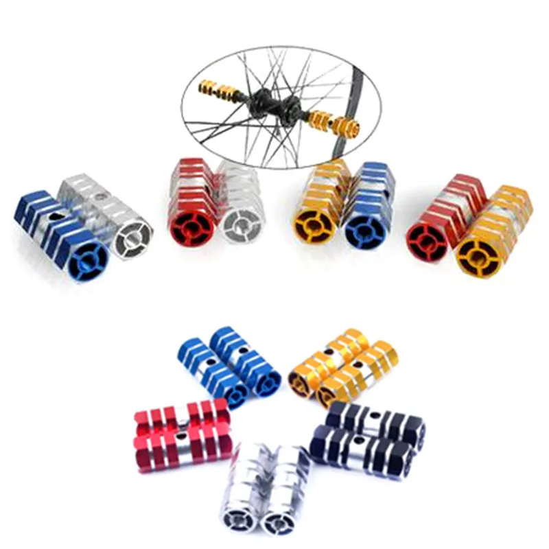 gold bike pegs