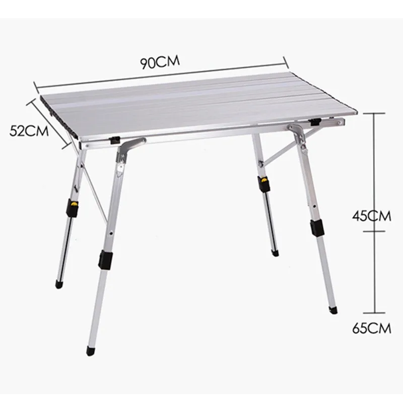 foldable aluminium dining table