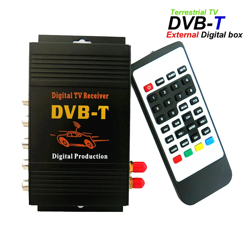 Car Digital TV DVB-T2 H.265 Video Receiver TV BOX For Germany Region Car DVD