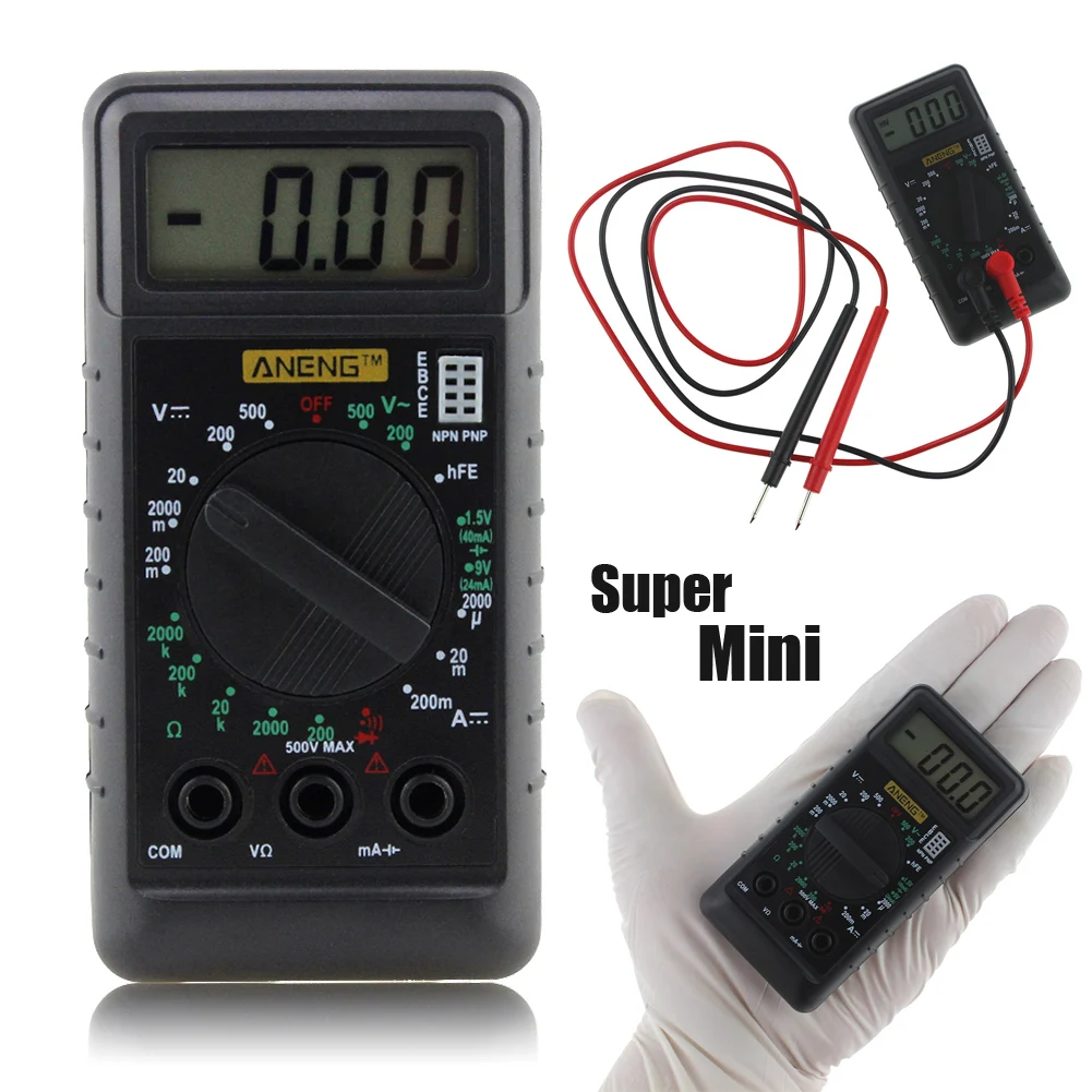 Mini Pocket Digital Multimeter Volt Ohm