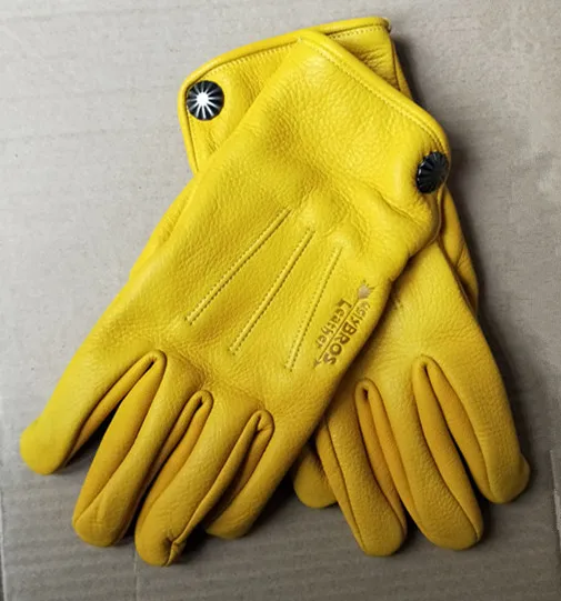 yellow motocross gloves