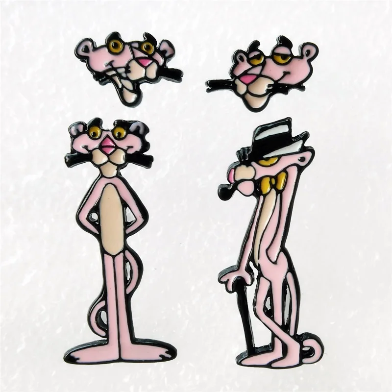 pink panther earrings