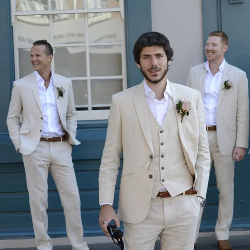 beige summer suits