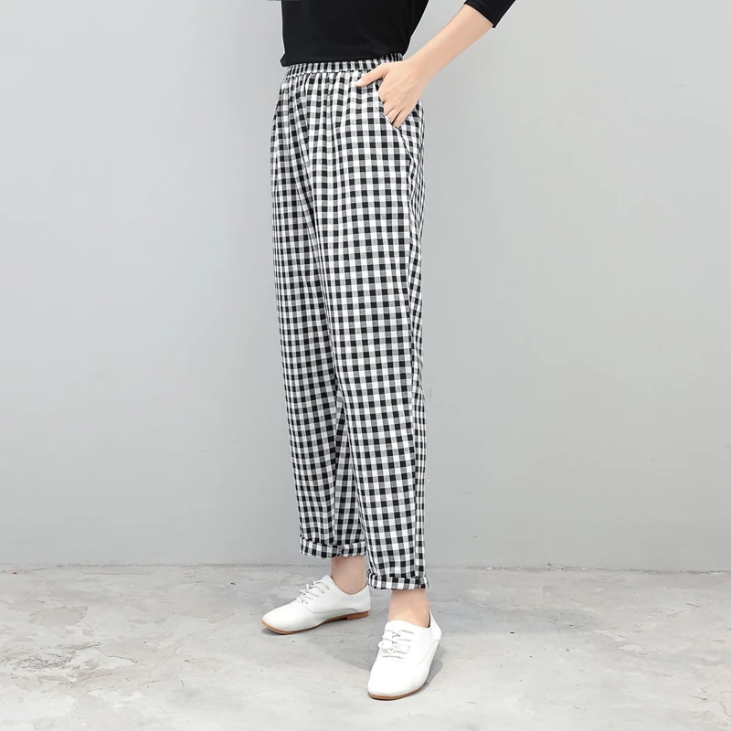 Spring Summer Women Pants Englans Style 
