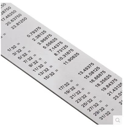 1PCS 15cm 6 Inch Ruler Precision Stainless Steel Metal Ruler Double-sided  Learning Office Stationery Writing