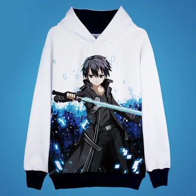 Sword Art Online Hoodies Kirito Asuna 